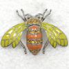 Broche inteiro strass esmalte mel abelha moda pin broches joias presente c1017092221790