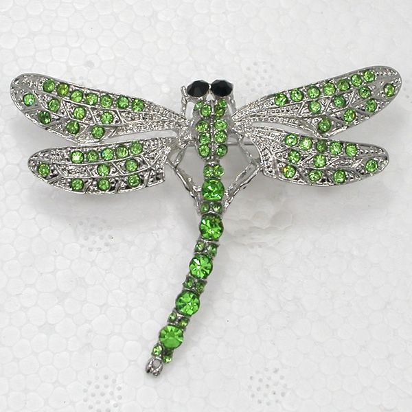 

Оптовая мода брошь горный хрусталь Стрекоза Pin броши c101497