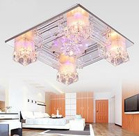 Современный теплый и романтический Кристалл K9 LED потолочный светильник гостиная спальня люстра