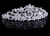 Strass brilhantes Princesa Coroa Tiaras Tiara de Noiva Pente Presilha de Cabelo Jóias de Casamento Noiva Baile de Formatura 243o