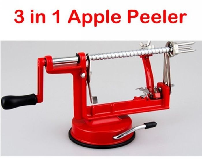 3 In 1 Apple Slinky Machine Peeler Corer Potato Fruit Cutter Slicer