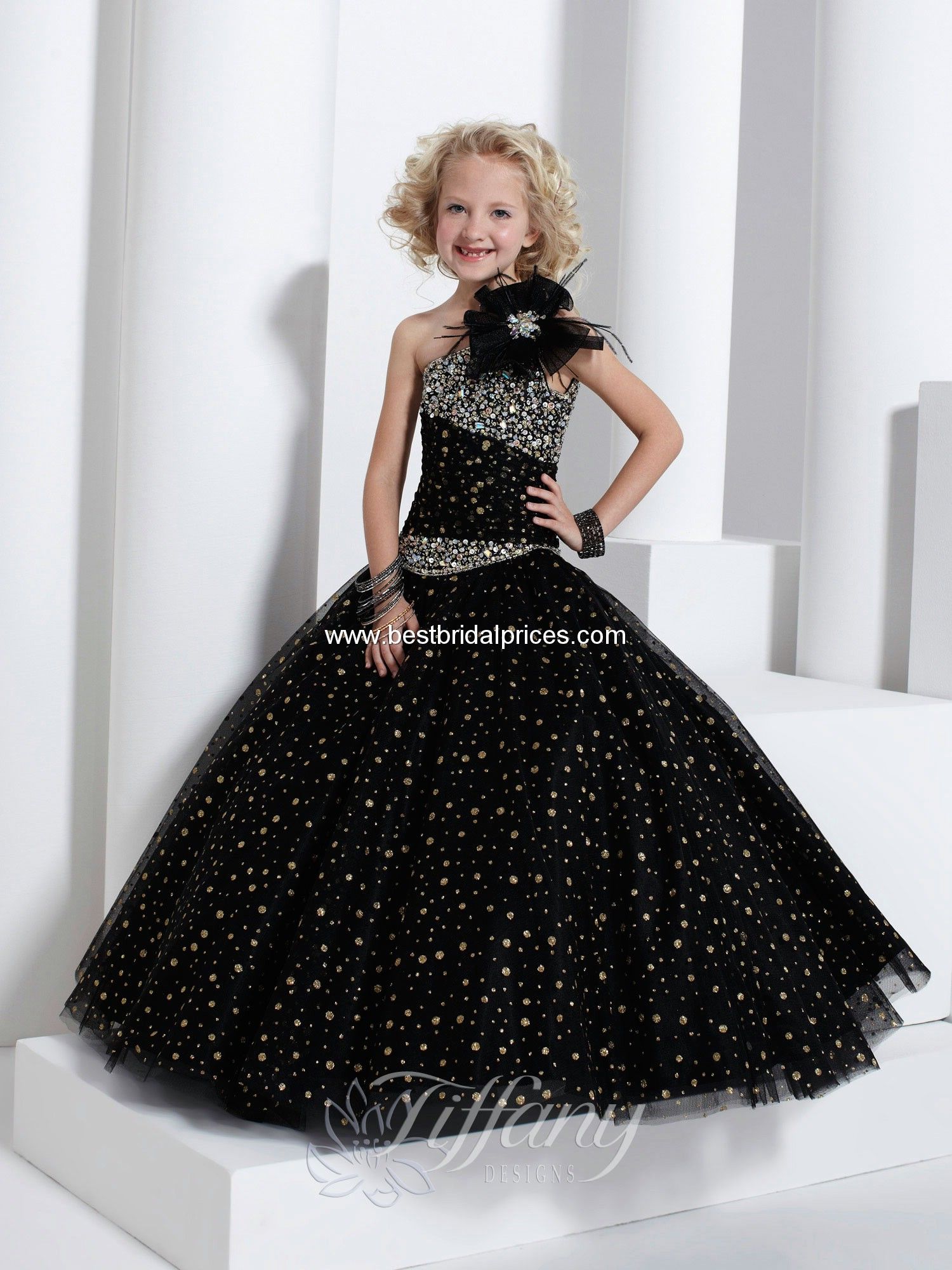 Infant//toddler//kids//baby Pageant//prom//formal shoulder strap lace beading Dress