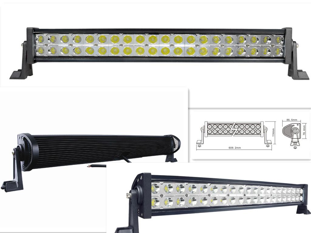 23-Zoll-120W LED Work Light Bar SUV ATV Off-Road 10-30V 4WD 4x4 Jeep 40LED (3W) Punkt-Lichtstrahl 10200lm IP67