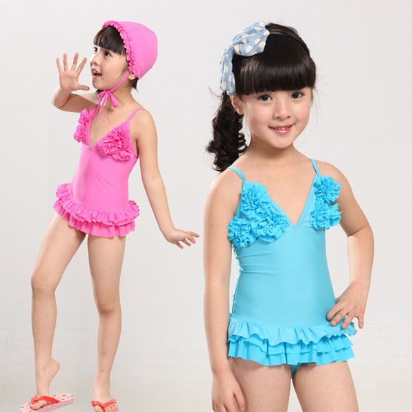 Girls Swimsuit Beach Supplies One Piece Baby Swimming Clothing Children