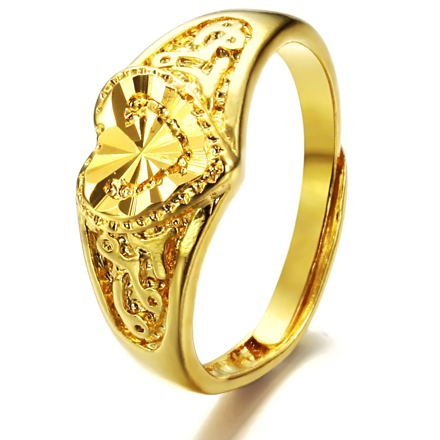 2019 Hot Sale Plating 18K Yellow Gold Rings Adjustable