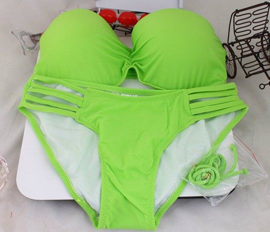 Sexy Female Bikini Small Chest Big Chest Steel Prop Gather Swimwear Hot Spring Bathing Suit From