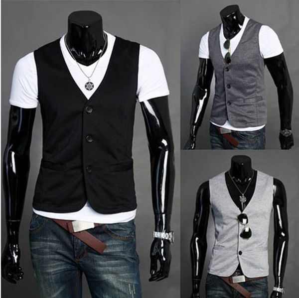 Korean Fashion Formal Mens Fashion Casual Slim Fit Dress Vest/Waist
