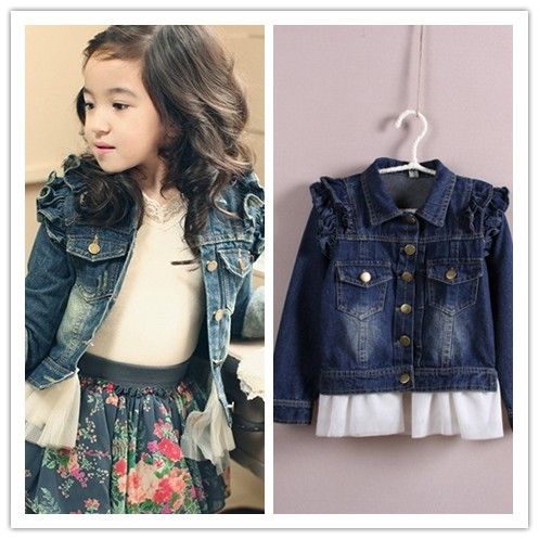 little girl jean vest