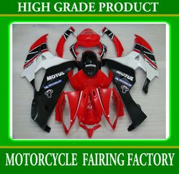 -Motorrad-Verkleidungs-Kit für Yamaha YZF R6 06 07 YZF-R6 06 07 YZFR6 2006 Verkleidung MOTUL rot weiß RX4Z