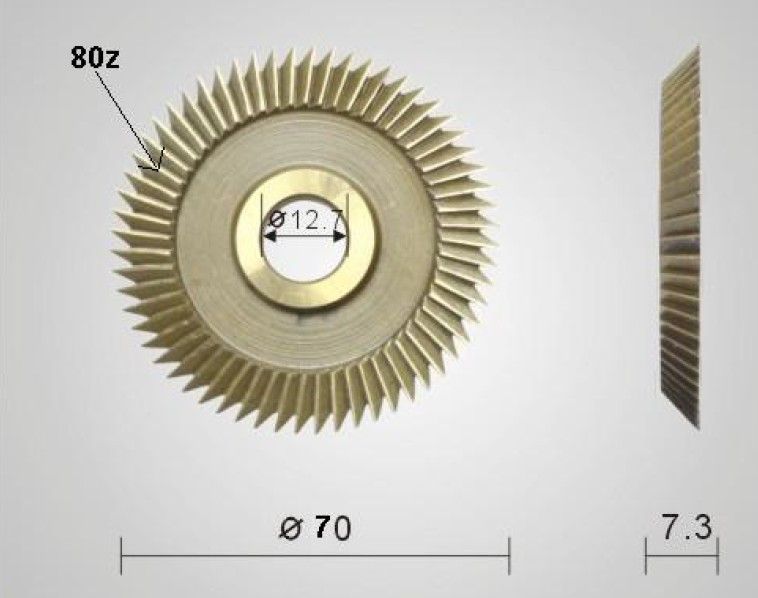 Key Cutter Blade For Key Cutting Machines Parts Key Cutting Machine