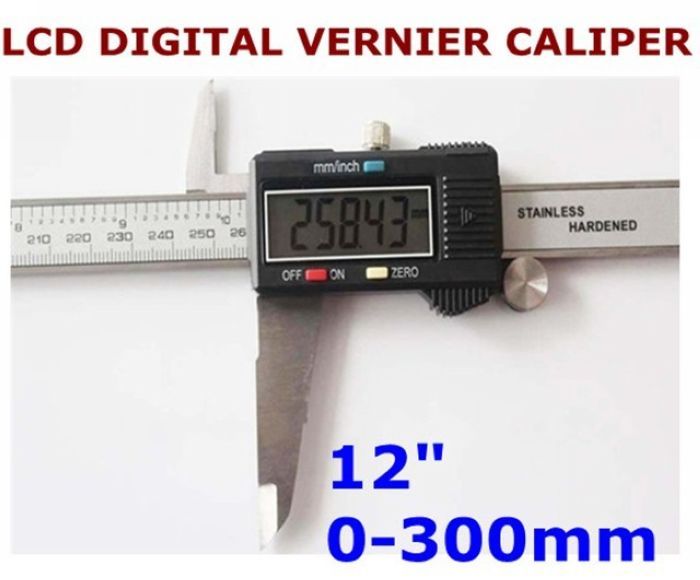 LCD Digital Electronic Carbon Fiber Vernier Caliper Gauge Micrometer Ruler 150mm