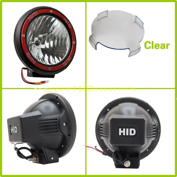 7 70W 75W HID Xenon Driving Light Off Road SUV ATV 4WD 4x4 Spot Flood