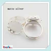 BeadsniceID26493 fashion rings trays diy jewelry matte silver Infinity symbol finger ring 50pcs/lot