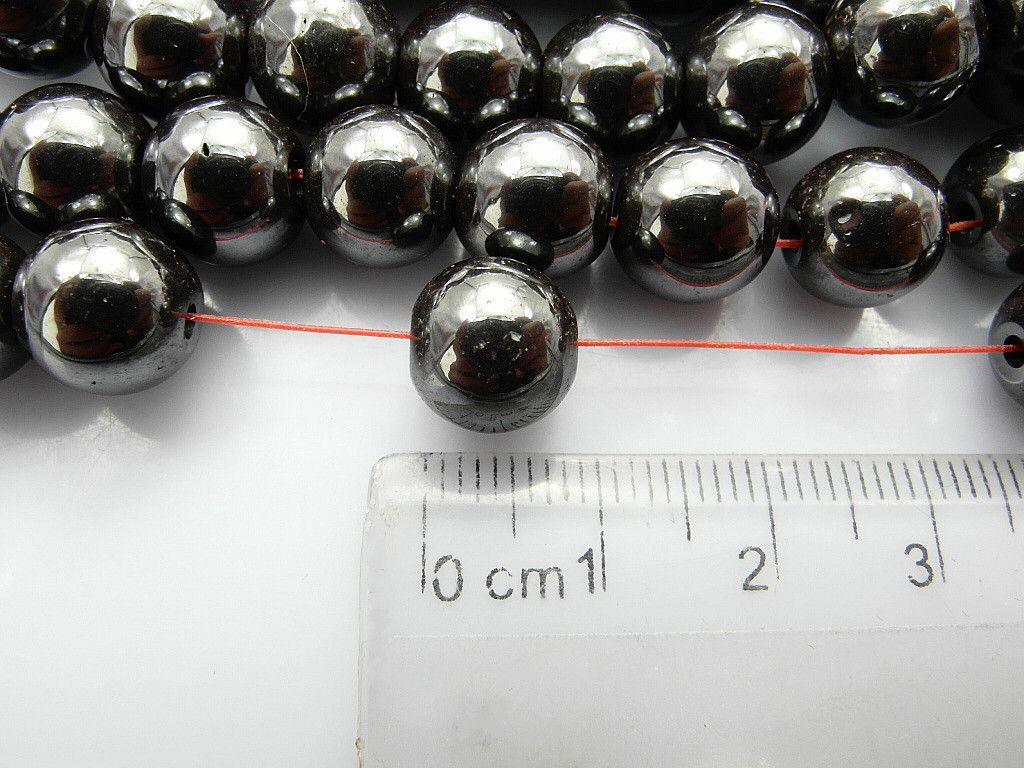 Fashion hematite beads ball 2hole black 8mm Hot sell Use for Jewelry CPAM FREE