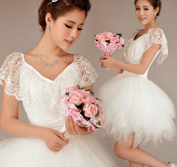 Elegant A-Line Lace V-Neck Off The Shoulder Tulle Bridesmaid Dresses Wedding Party Dresses