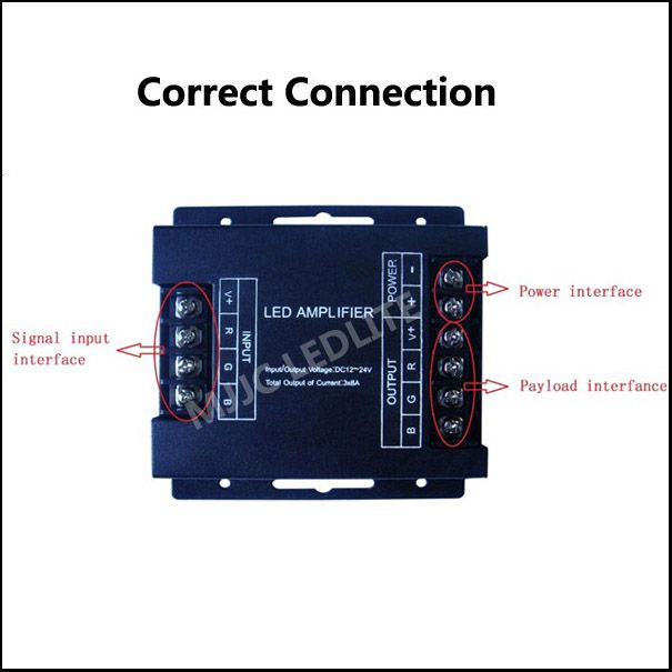 12V 24V DC 288W 24A RGB LED Amblefier Controller for LED STRIN LIGHT2216181