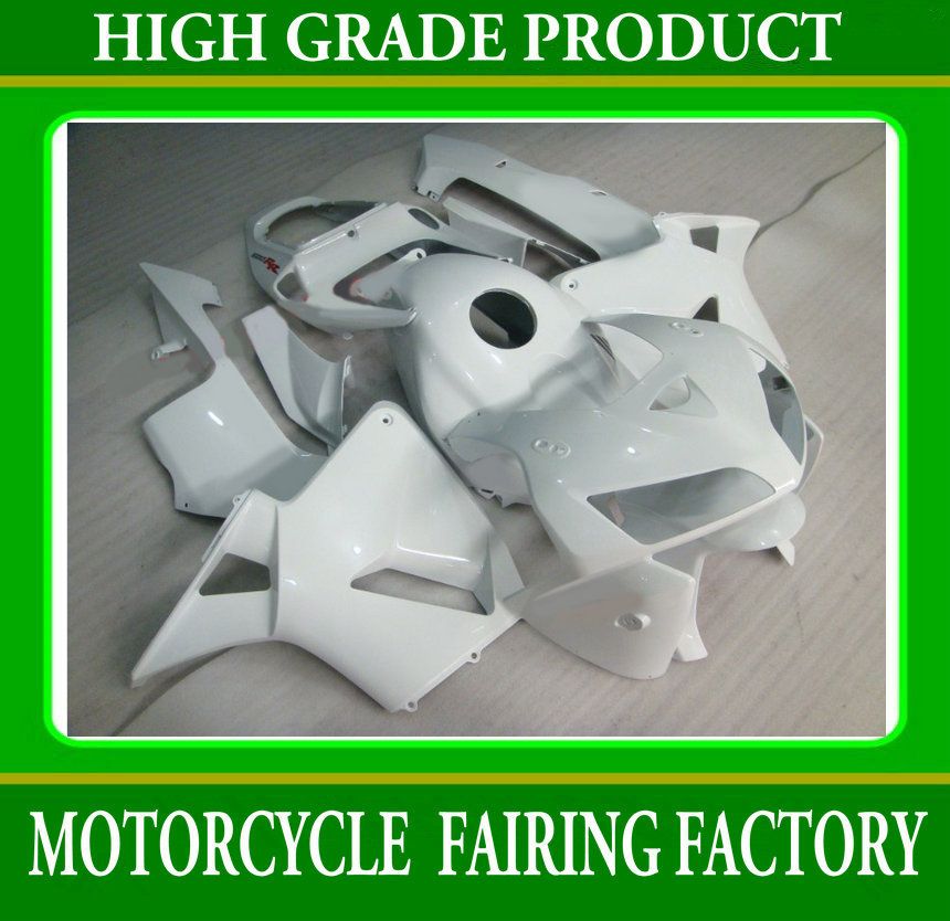 Motosiklet kaporta kiti Honda CBR600RR 2005 2006 için Enjeksiyon CBR600 F5 05 06 tüm saf beyaz RX1q