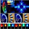 Ny färgcykel Cykling Motorbil Däckdäck Ventil Cap Stam Wheel LED Light Lamp