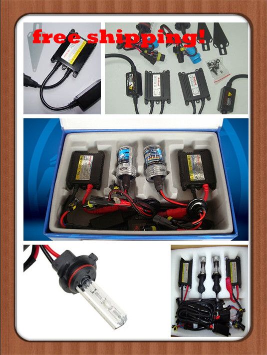 SET Slim Ballast DC Hid Xenon Kit 12V H1/H3/880 2 35W Xenon Slim