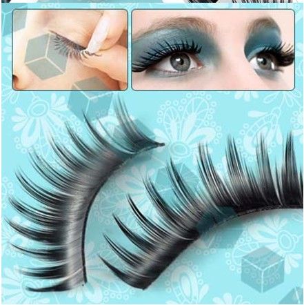 

100pcs-Hot Sell black False Eyelashes long Thicken Fake Eye lashes Eyelash Extension synthetic LM026 free shipping