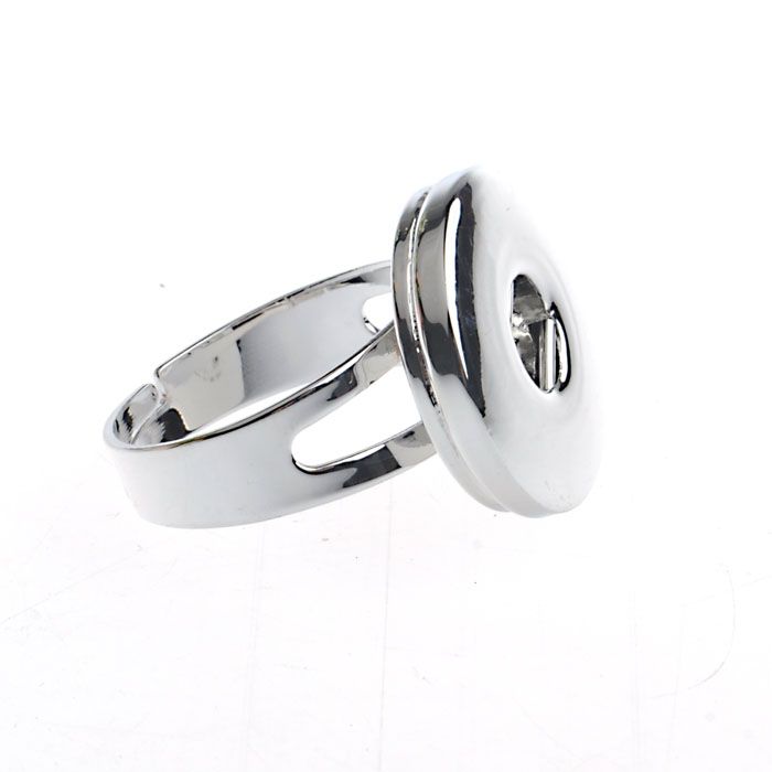 

Adjustable Interchangeable Diy Noosa Snap Ring Rhodium Plated(Ring Only)