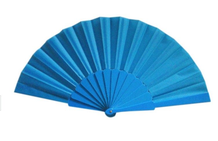 Bayanlar Erkekler 9 İnç Karışık 50 adet / için Düz İspanyolca Plastik Kumaş El Katlanır Fan