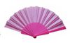 Bayanlar Erkekler 9 İnç Karışık 50 adet / lot için Düz İspanyolca Plastik Kumaş El Katlanır Fan