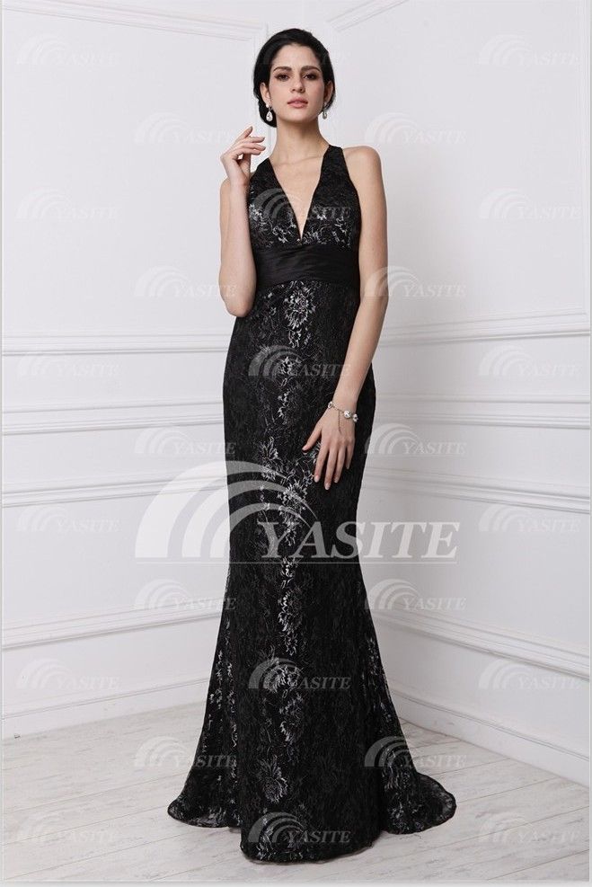 2013 The Lastest Style New Design Welcome V-neck Floor-Length Lace Sexy Charming Evening Dress