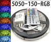 5M 5050 SMD RGB LED Strip light WATERPROOF + 44 key IR Remote Controller+power supply 110V-240V