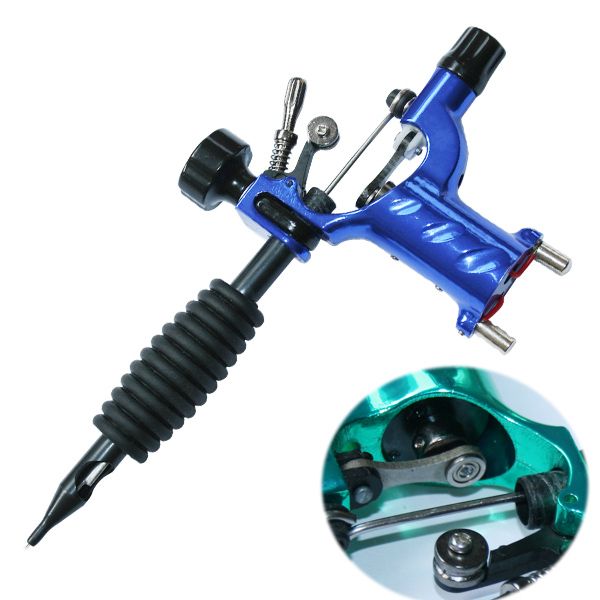 Topkwaliteit Beste Prijs Blauwe Kleur Dragonfly Rotary Tattoo Machine Gun Shader Liner Tattoos Kit Supply