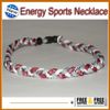 For Christmas softball Baseball Sports Titanium 3 Rope Braided Sport Necklace bracelet1367717