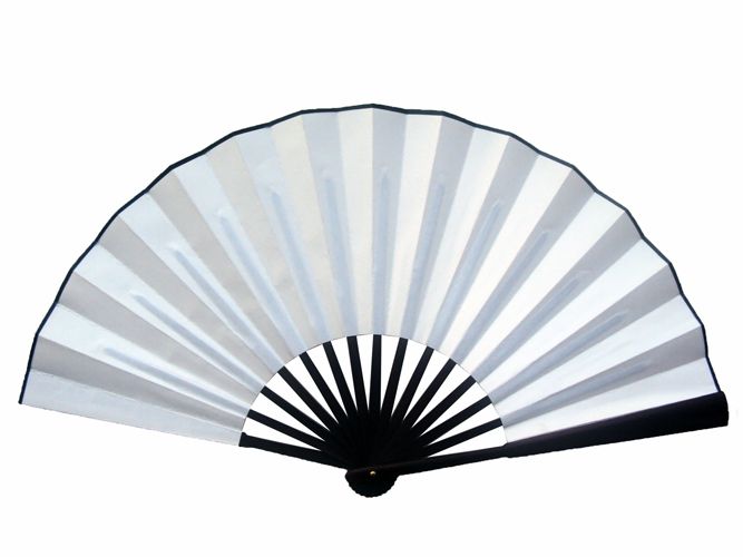 Большой белый персонализированные веера китайский шелк складной веер взрослый DIY свадебные программы Изобразительное искусство живопись вентилятор украшения