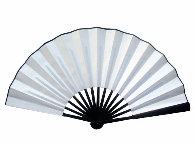 Abanicos de mano personalizados blancos grandes, abanico plegable de seda china para adultos, programa de boda DIY, decoración de ventilador de pintura de bellas artes