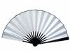 Effen kleur man vouwen ventilator bruiloft grote zijde stof hand fan diy lege chinese bamboe fan gepersonaliseerde volwassen beeldende kunst schilderen