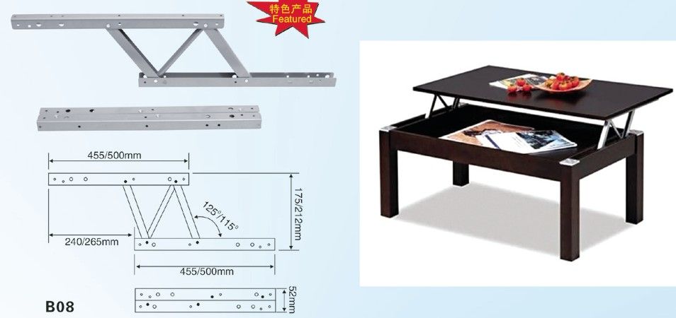 2013 pop up coffee table mechanism folding