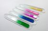 Multi Color Crystal Glass Nail Files 12cm / 4.8 "För manikyr UV polska verktyg 100 st / parti # nf012