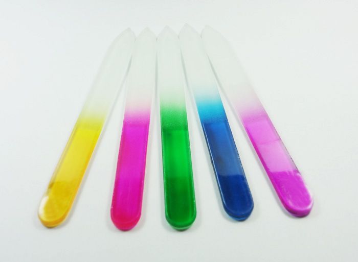 20X CRYSTAL GLASS NAIL FILE مع كم 12CM / 4.8 