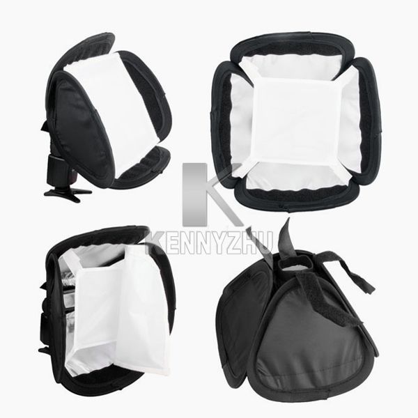 New Portable 23x23cm Speedlite Flash Light Soft Box Diffuser For Canon Nikon Sony5802695