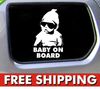 100 pieces / lot 2013 NEW Baby on Board Carlos Hangover funny car vinyl sticker decal