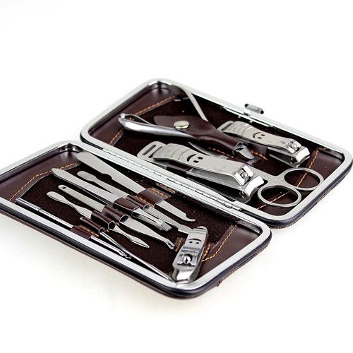 / set strumenti professionali manicure in metallo Nails Art Manicure Set Kit nail art manicure in acciaio al carbonio