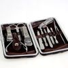 Set di 12 strumenti professionali per manicure in metallo Set per manicure per unghie Set per manicure in acciaio al carbonio5519693