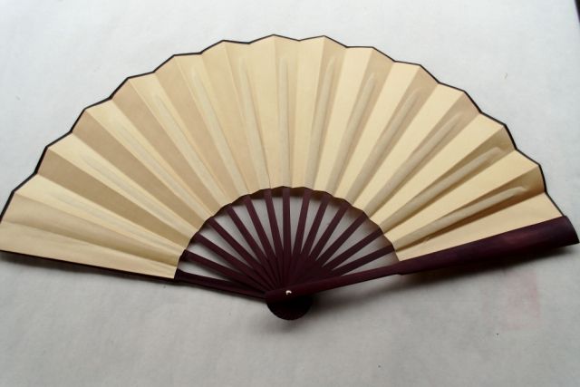 Creative Plain Yellow Wedding Favor Gift Fans DIY Fine Art Painting ...