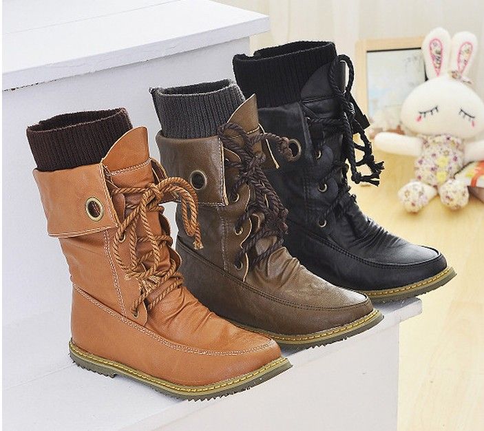 ladies soft leather lace up ankle boots