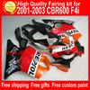 REPSOL bodywork for HONDA fairing CBR600F4i 01-03 CBR600 F4i 01 02 03 CBR 600 2001 2002 2003 fairings kit