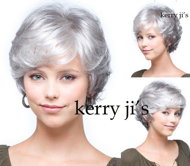 Cheap 2013 Latest Short Curly Gray Synthetic Hair Wig For Women Lady Girl Mix Ord Canada 2019 From Lili614 Cad 154 89 Dhgate Canada
