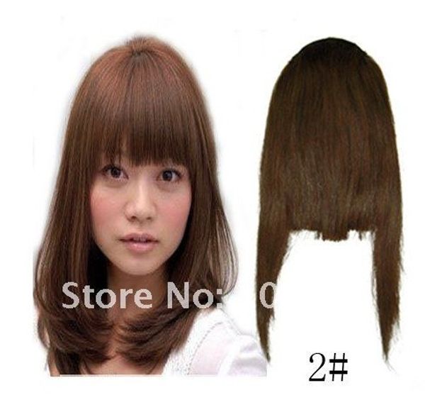 02 Human Hair Extension Clips In Bang Hair Side Fringes Many Color