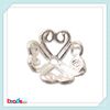 Beadsnice ID24315 Perlenkappen aus silbernen Blumen, passend für Schmuckzubehör, Metallperlen, 50 Stück/Menge