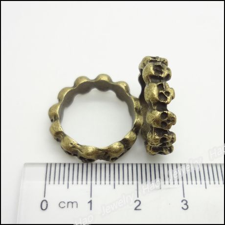 Vintage Charms Ring 22x22mm Pendant Antique bronze Fit Bracelets Necklace DIY Jewelry 8418402