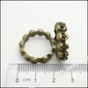 Vintage Charms Ring 22x22mm Pendant Antique bronze Fit Bracelets Necklace DIY Jewelry 55pcs9926202