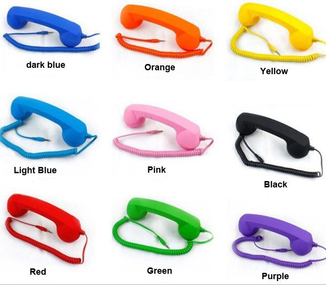 3.5mm Retro POP Cell Phone Handset Handsets For IPhone Smart Mobile